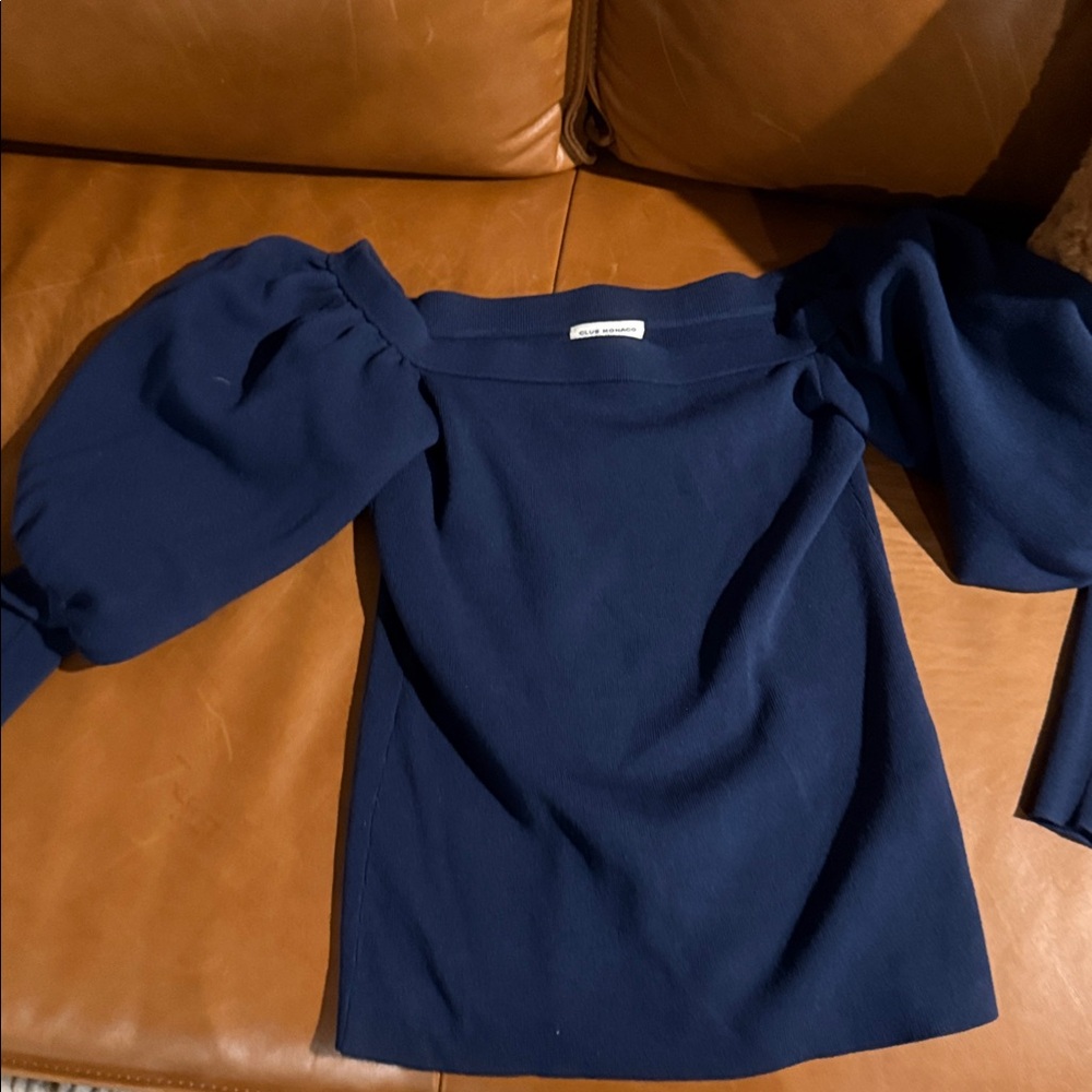 Club Monaco Navy Blue Blouse